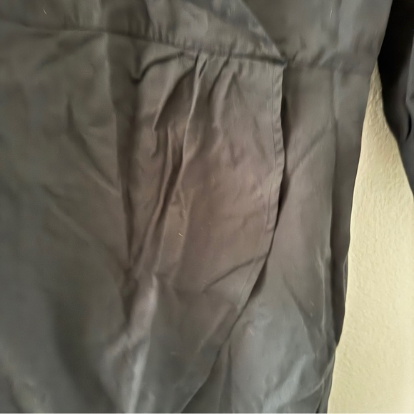 NWT Paola Alberdi and the drop black mini dress puff sleeve faux wrap size M - Picture 3 of 11